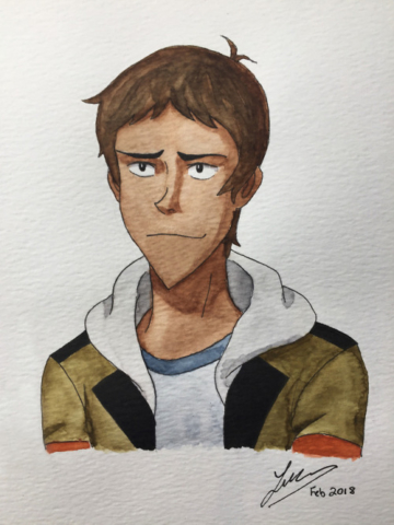 Lance watercolour. 2018.