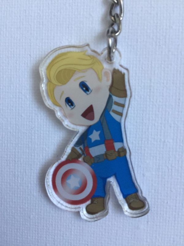 Chibi Captain America Keychain