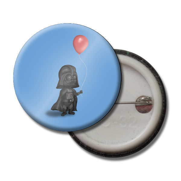 Chibi Darth Button Pin