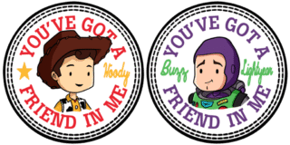 Toy Story stickers. 2024.