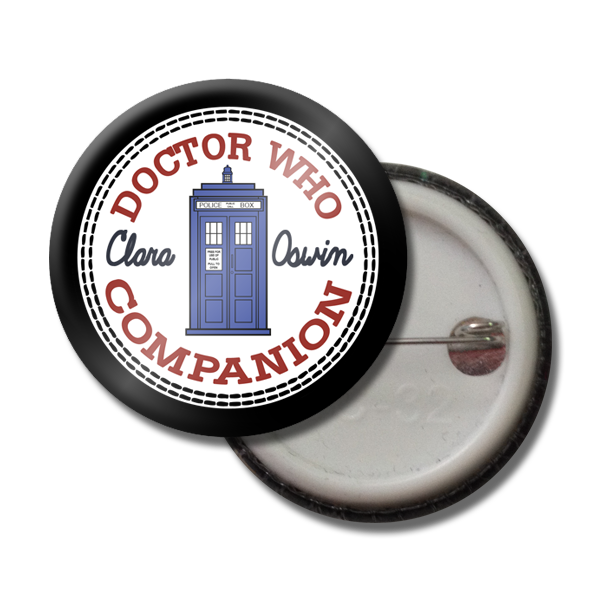 Clara Oswin Button Pin