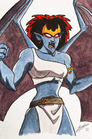 Demona Watercolour. 2022