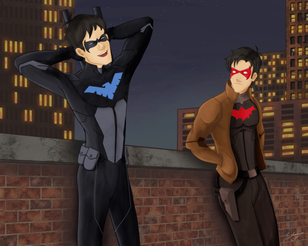 Nightwing and Red Hood. 2022