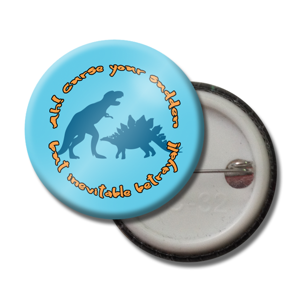 Dinosaurs Button pin