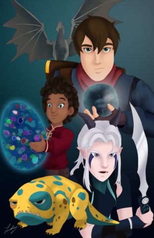 Dragon Prince digital painting. 2018.