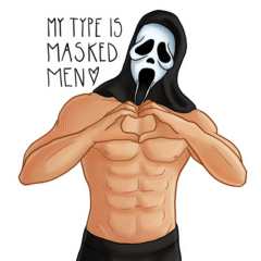 Scream sticker. 2025.