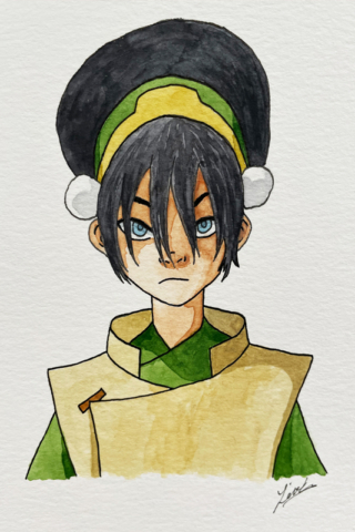 Toph watercolour. 2021