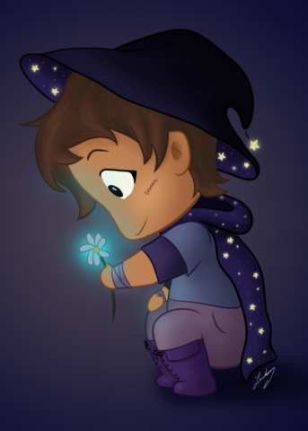 Witch AU of Chibi Lance. 2019.