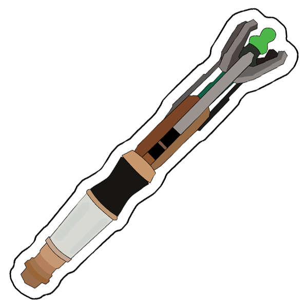 11th Sonic Screwdriver Sticker